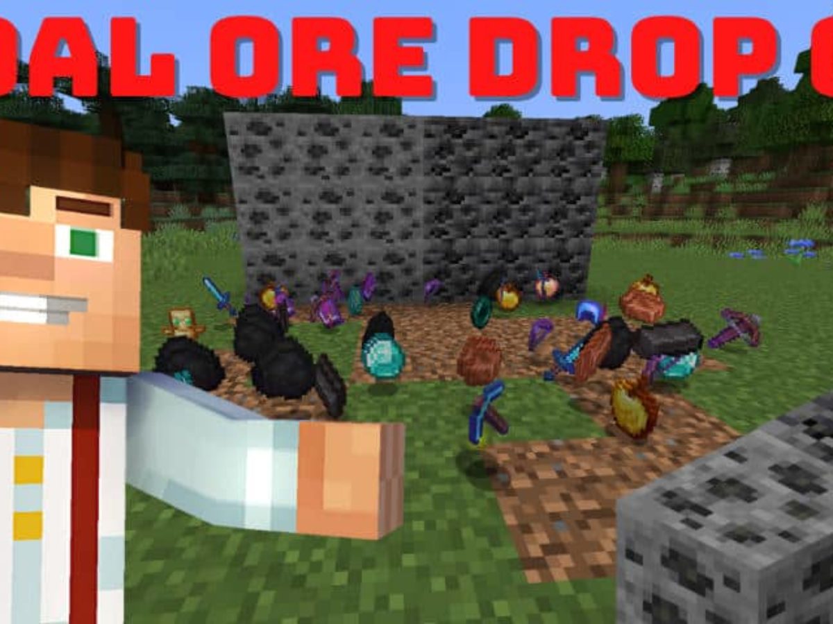 Coal Ore Drop Op Loot Data Pack Redstone Games