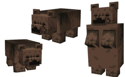 grizzly bear addon bedrock