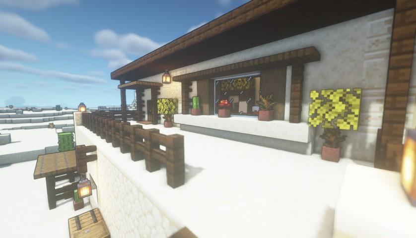 minecraft desert house top entrance